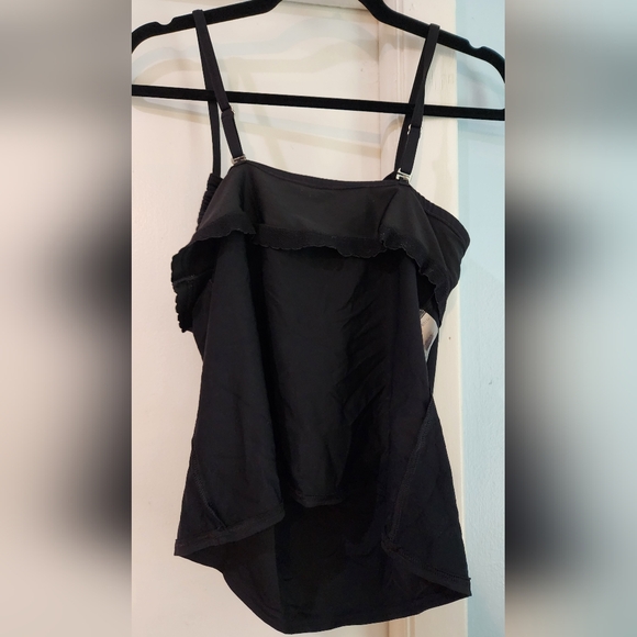 Women's Lands' End Tankini Bathing Suit Set, Size Top M(12), Skirt M(10) - Picture 10 of 16